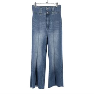 Flying Tomato High Rise Blue Wide Leg Flare Jeans Size Medium